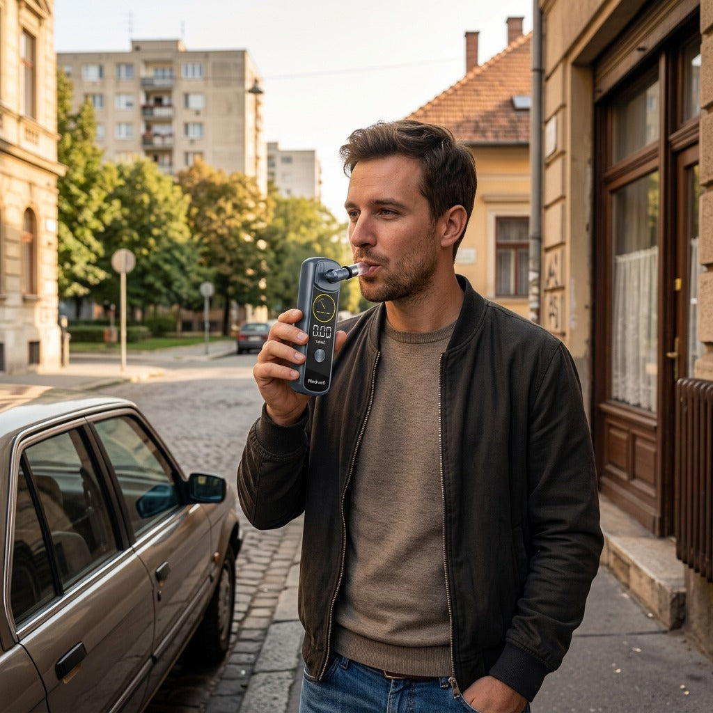 Digitális alkoholszonda LED kijelzővel - a mindennapokban