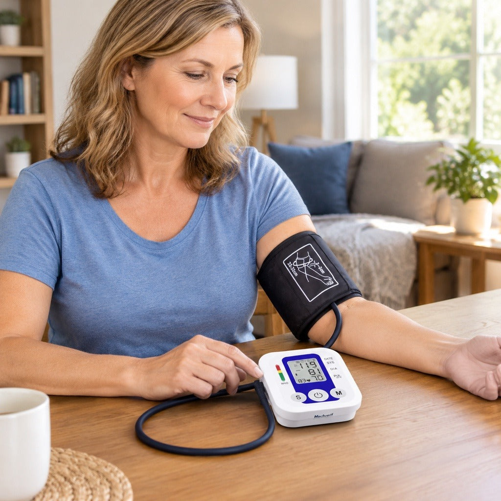 Digital Arm Blood Pressure Monitor Kit - at home