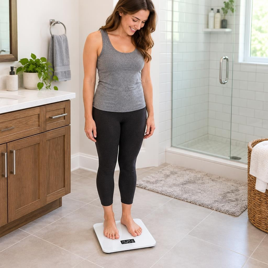 Digital Body Scale with LCD Display and Anti-Slip Base - in everyday life