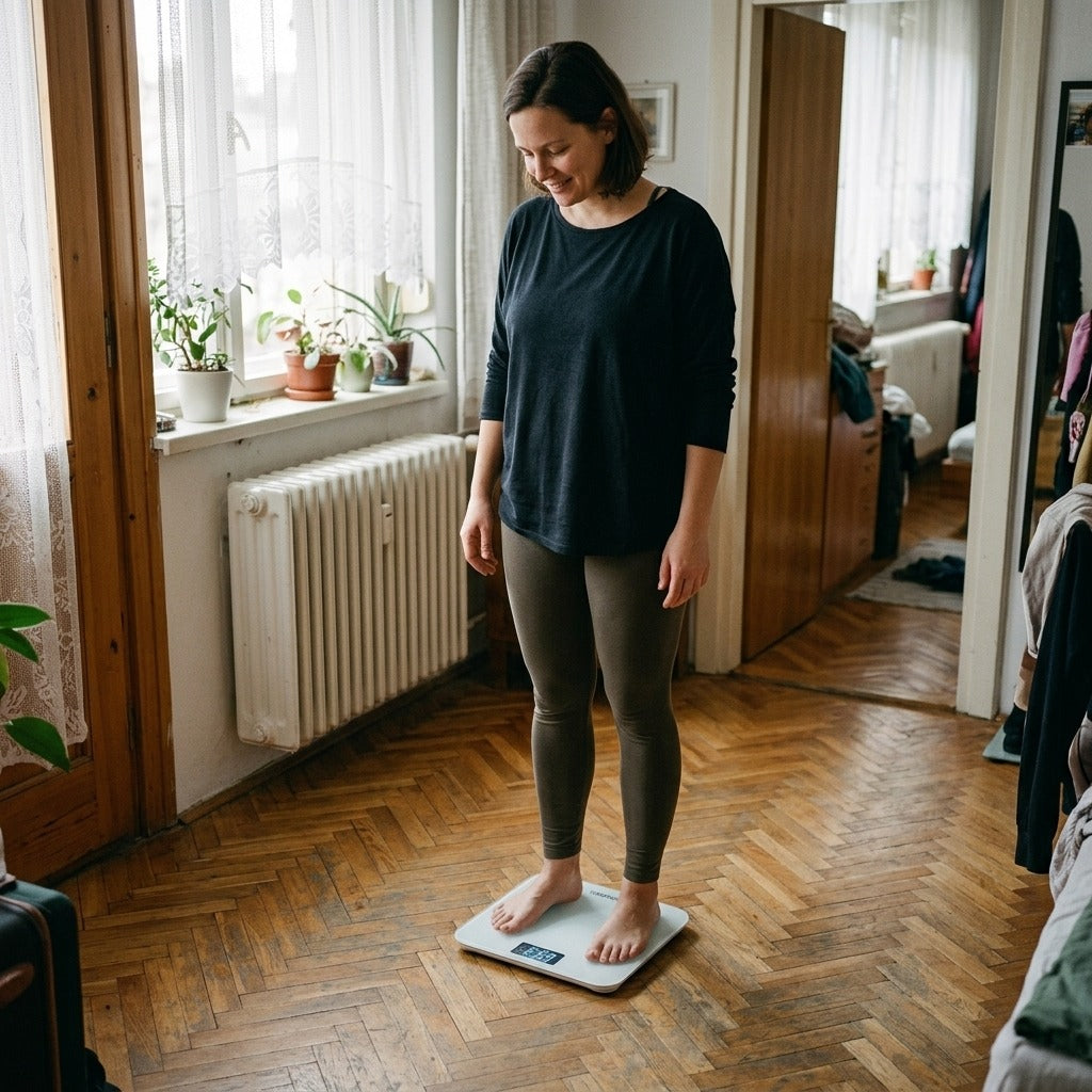 Digitális mérleg LCD-kijelzővel és csúszásgátló talppal - a mindennapokban