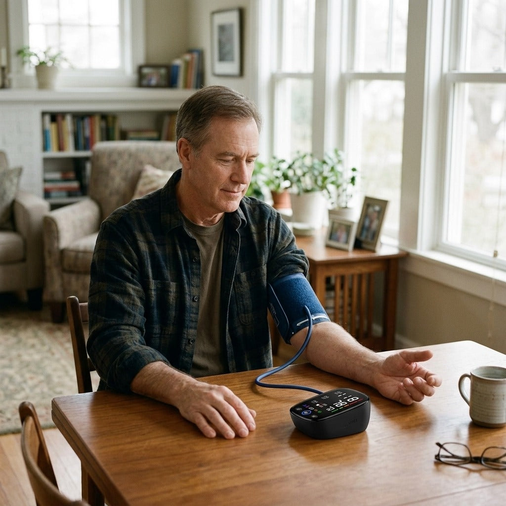 Digital Upper-Arm Blood Pressure Monitor - at home