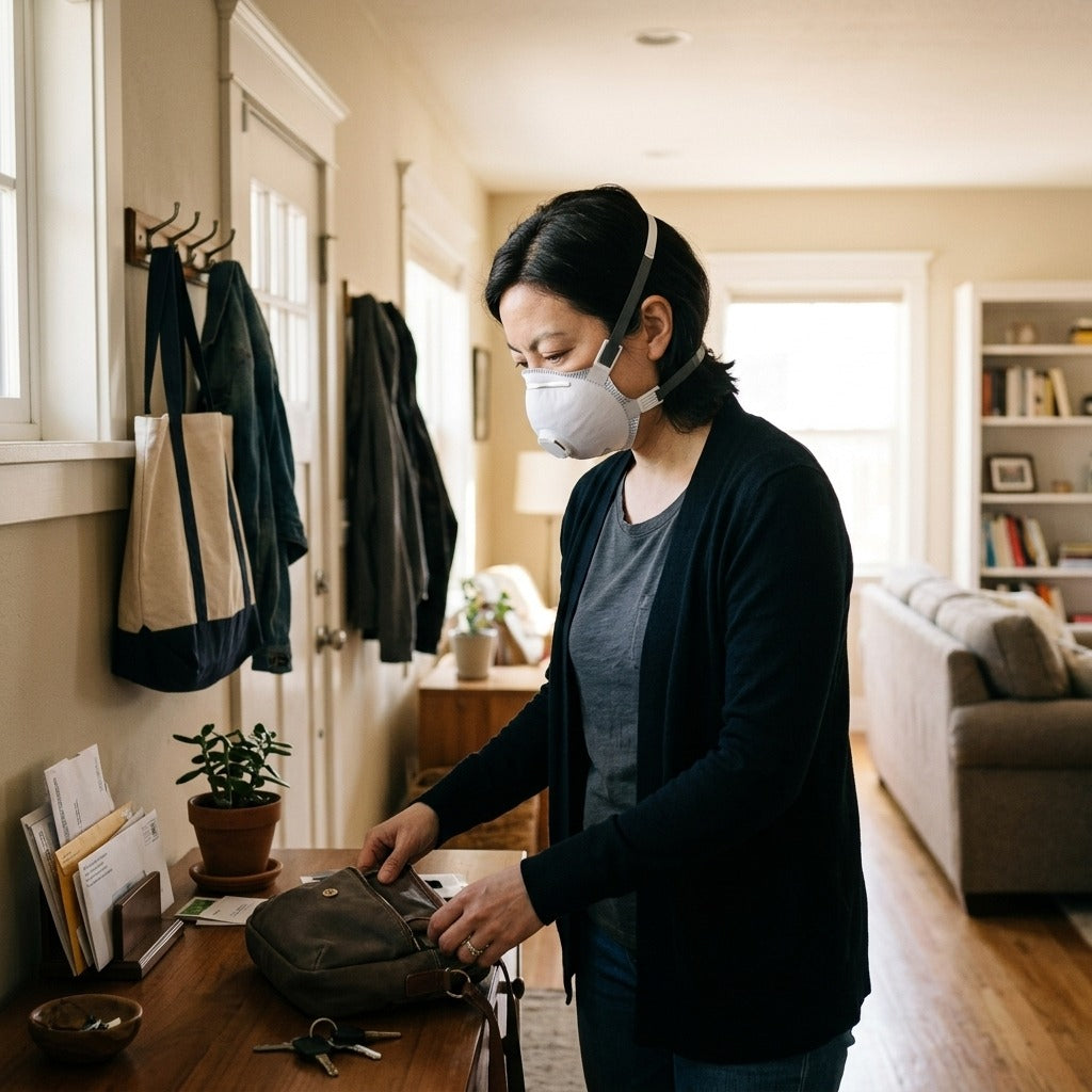 Disposable FFP3 Cup-Type Face Mask - at home