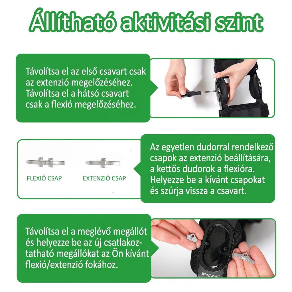 Állítható aktivitási szint beállítás