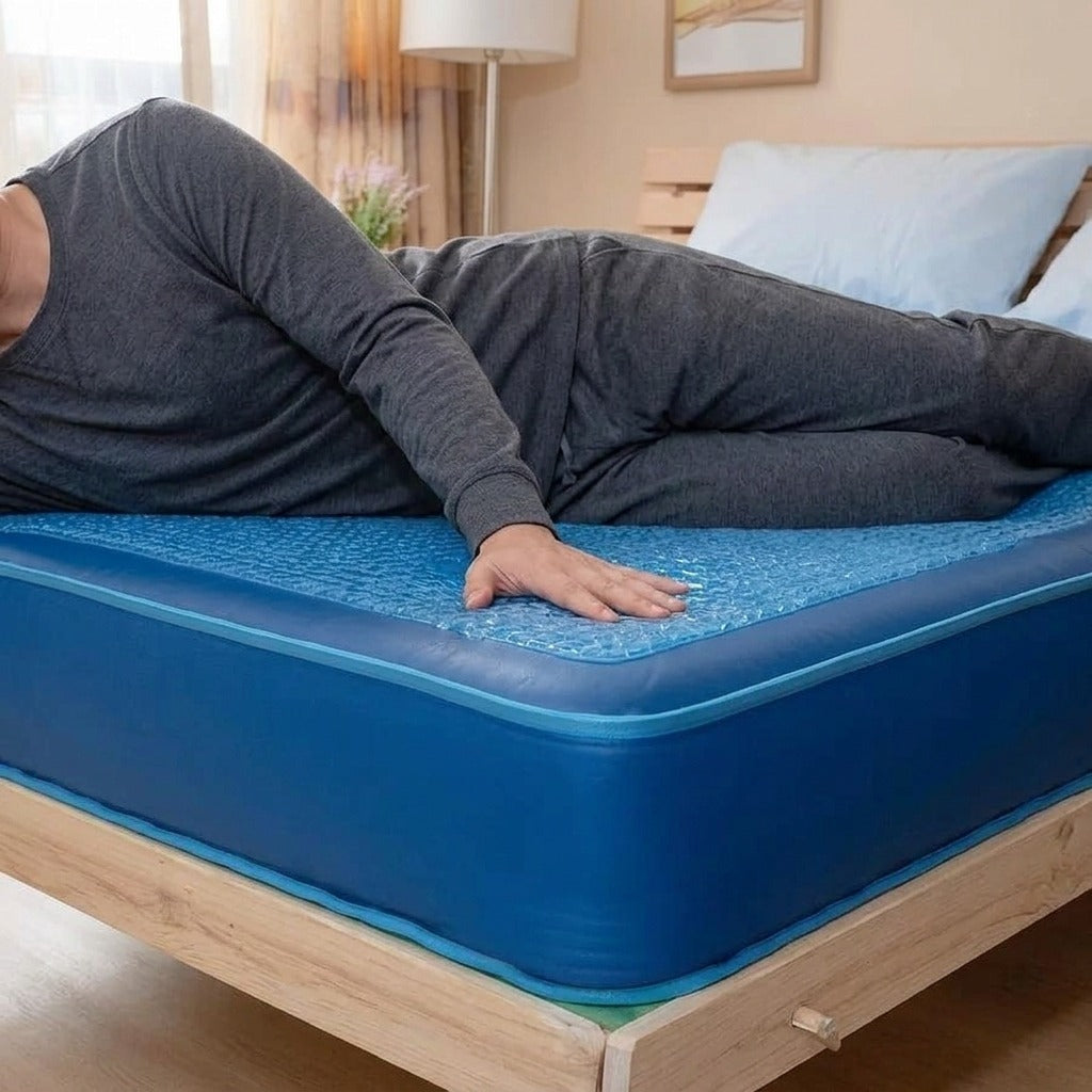 Dual-Sided Water-Resistant Bed Mattress - in use