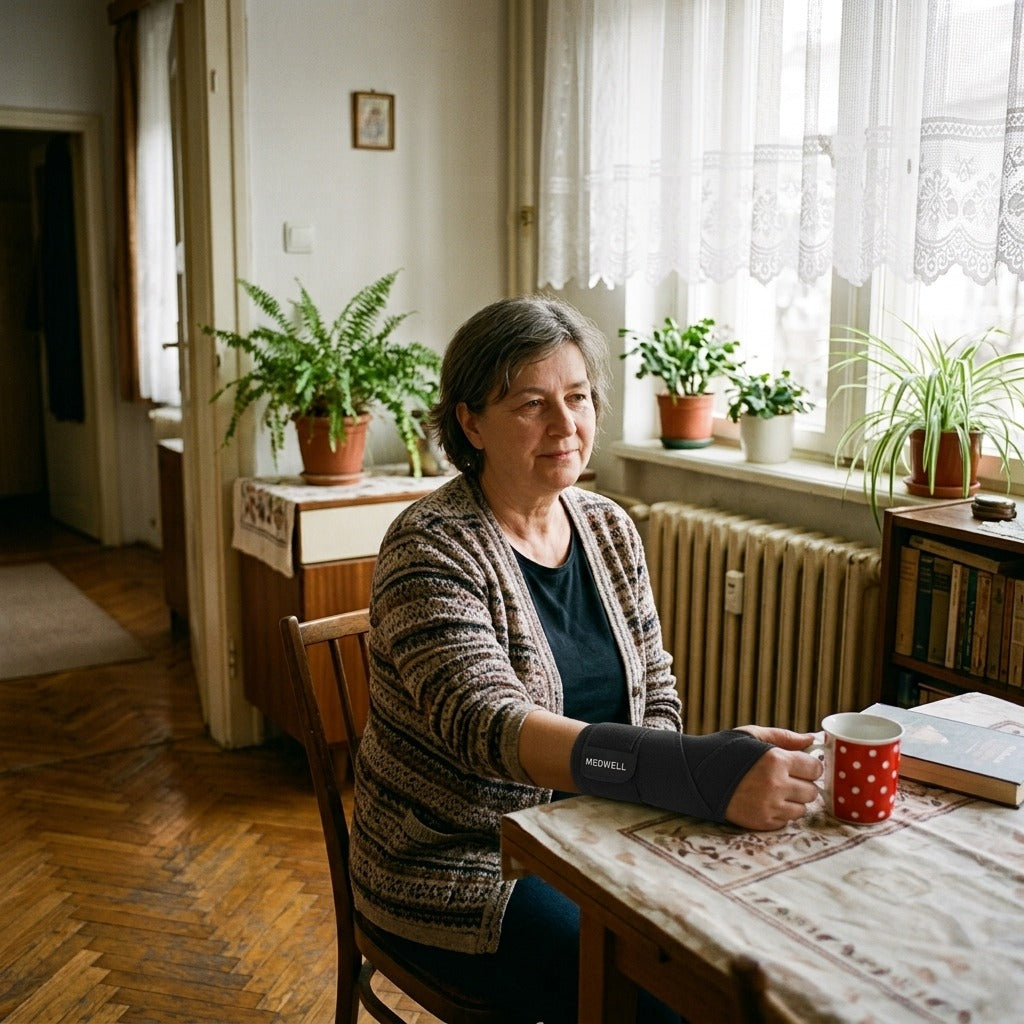 Rugalmas csuklórögzítő újrahasználható zselés jégzselével - a mindennapokban