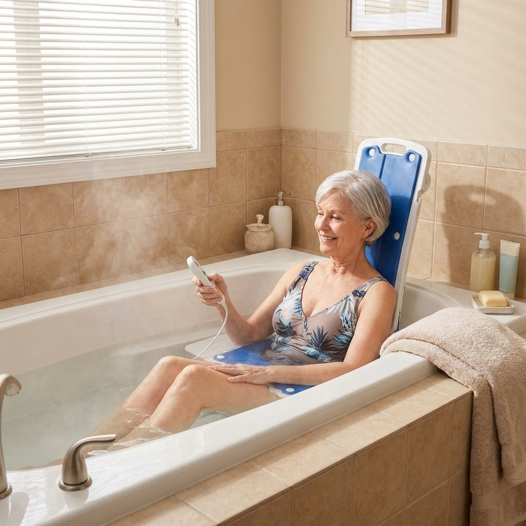 Electric Bath Lift with Remote Control - in everyday life
