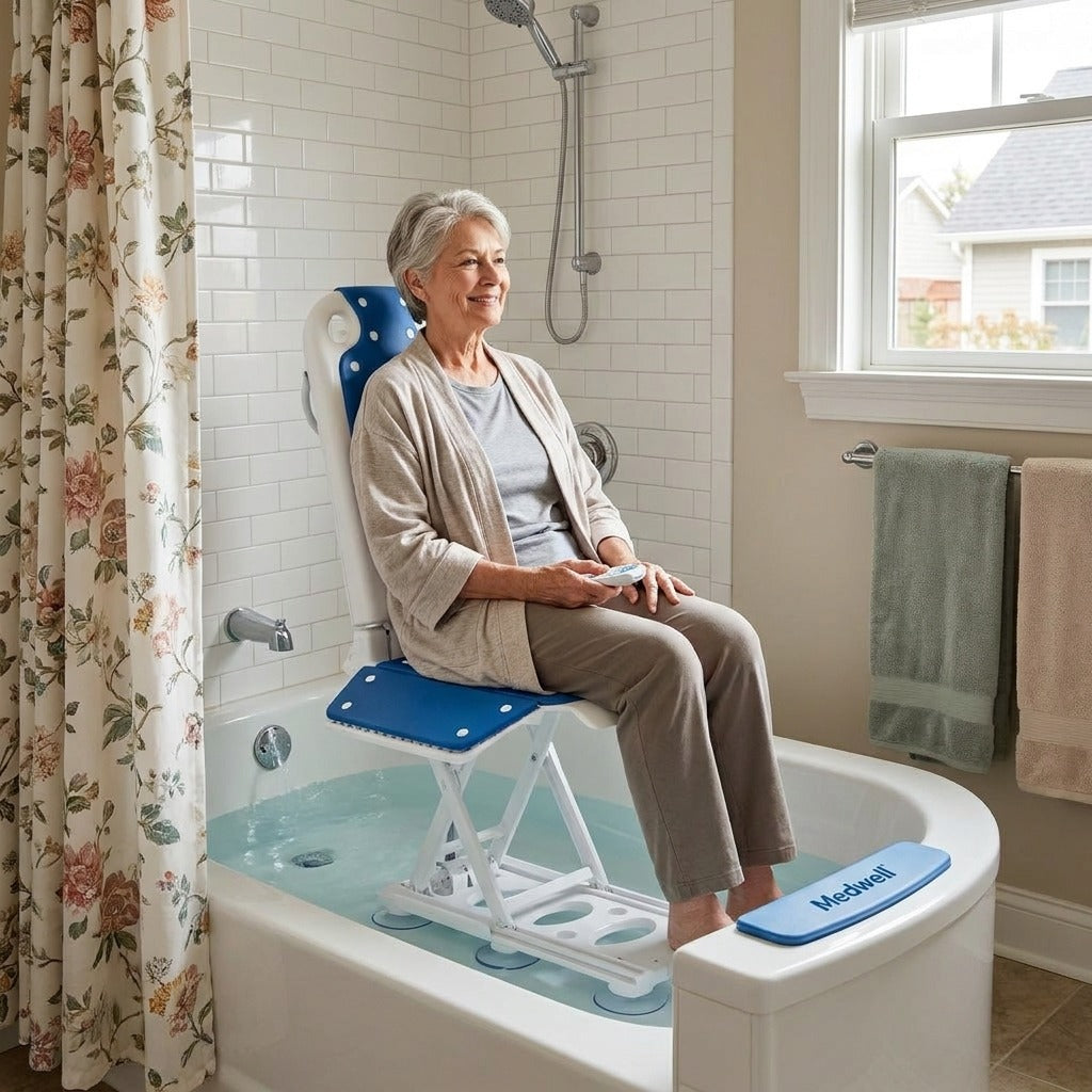 Electric Bath Lift with Suction Cup Options - in everyday life