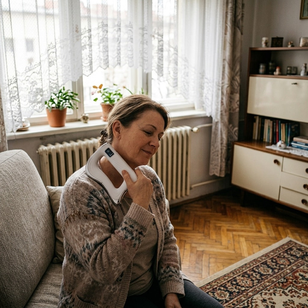 Elektromos fasciamasszírozó 9 fokozattal - a mindennapokban