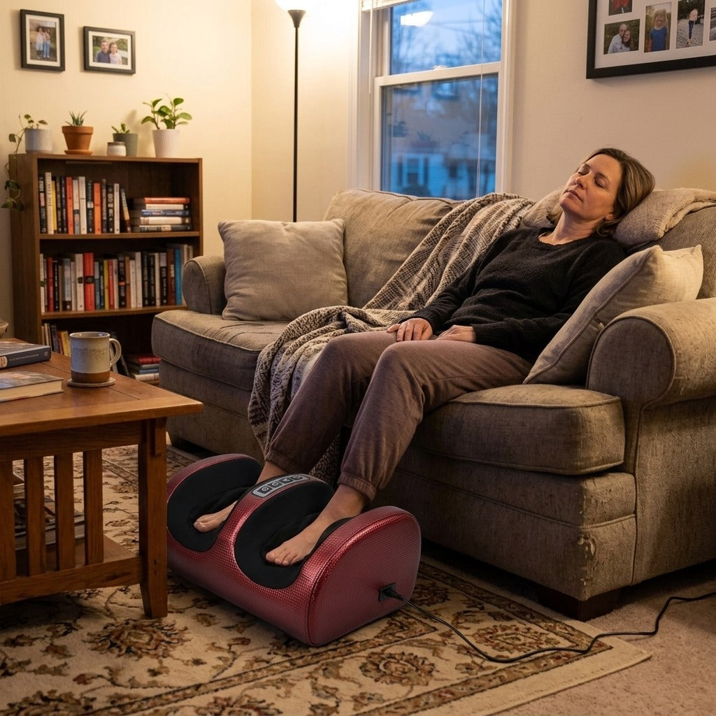 Electric Foot Massager with Heated Rollers - in everyday life