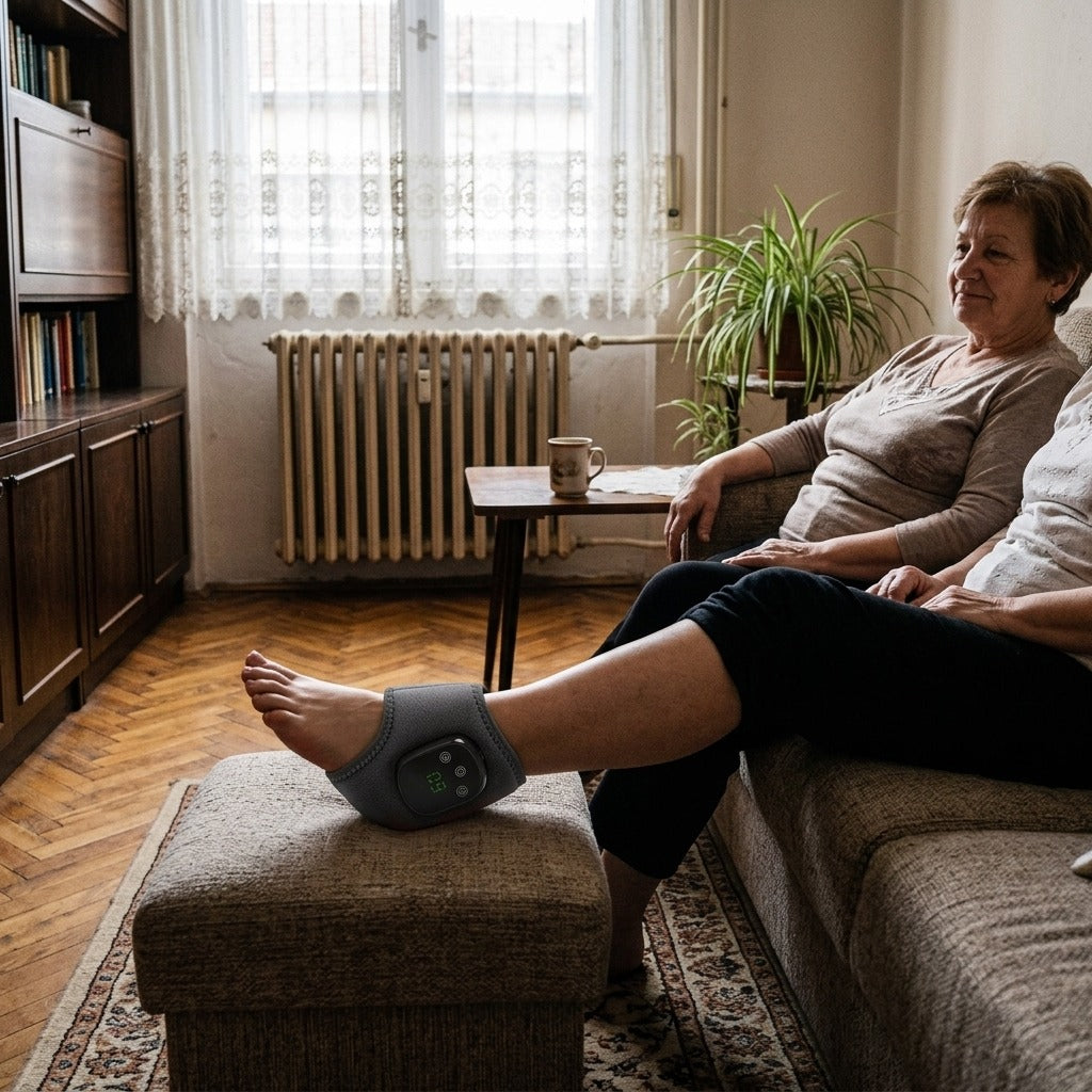 Elektromos kéz- és lábmasszírozó melegítéssel, vibrációval - a mindennapokban