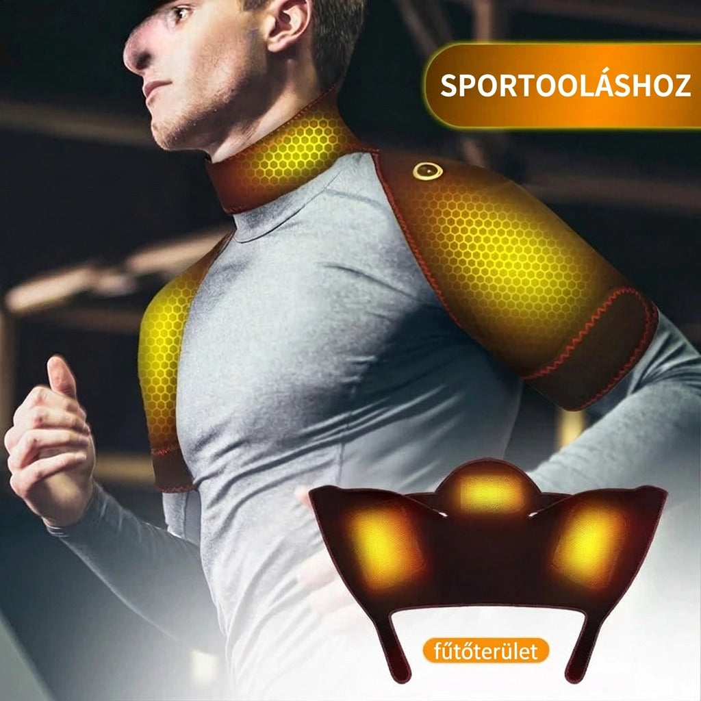 Sportos fűtőtextil fűtőterülettel