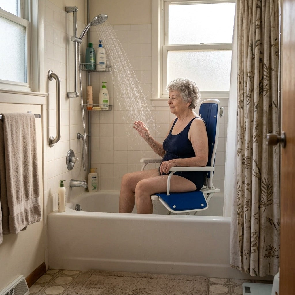 Electric Lift Bath Chair for Bathing - at home
