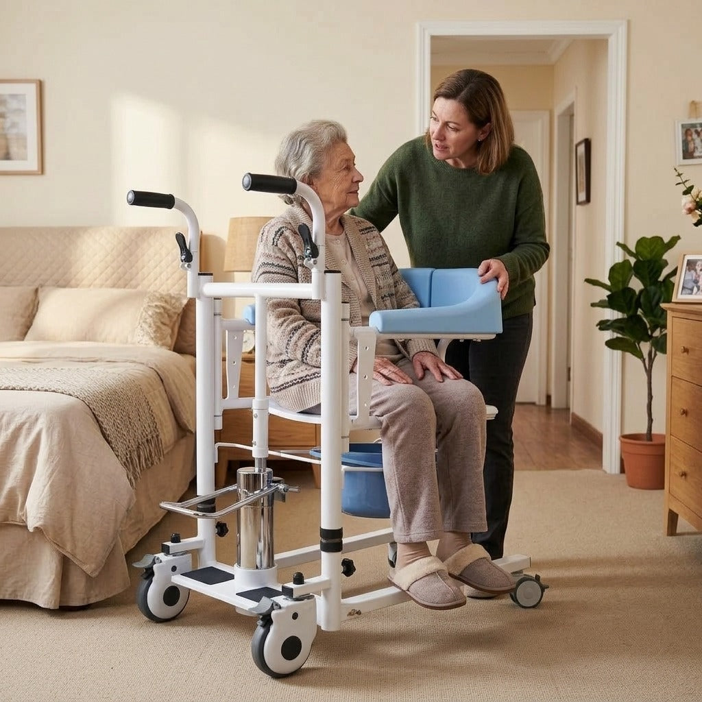 Electric Lift Toilet Chair for Home Bath Care - at home