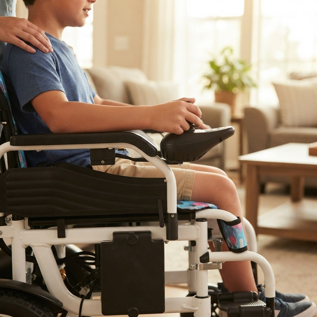 Electric Wheelchair for Home and Office Use - in use