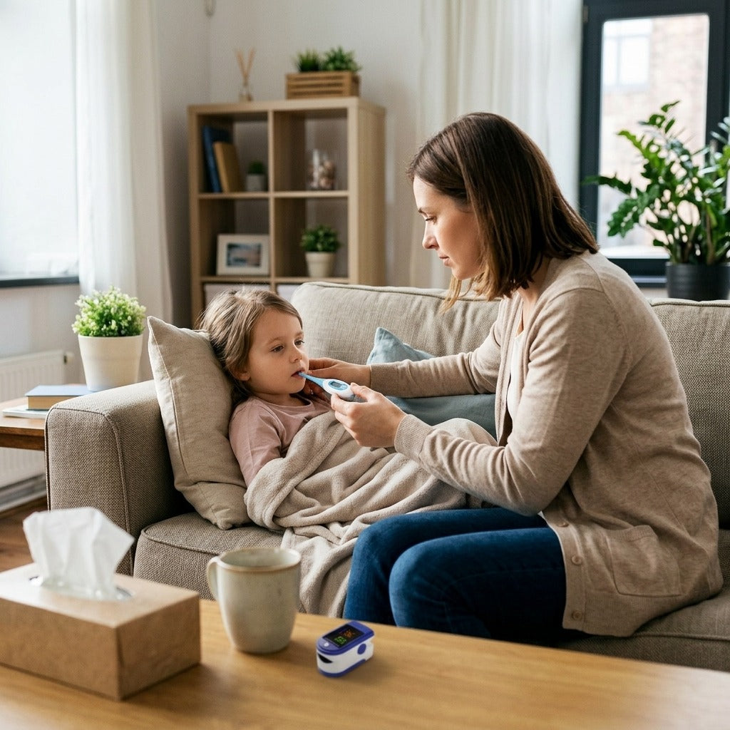Electronic Oral and Armpit Thermometer - at home