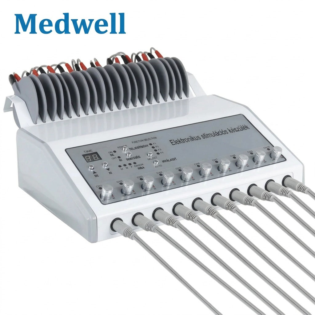 Medwell elektronikus stimulációs készülék vezetékekkel