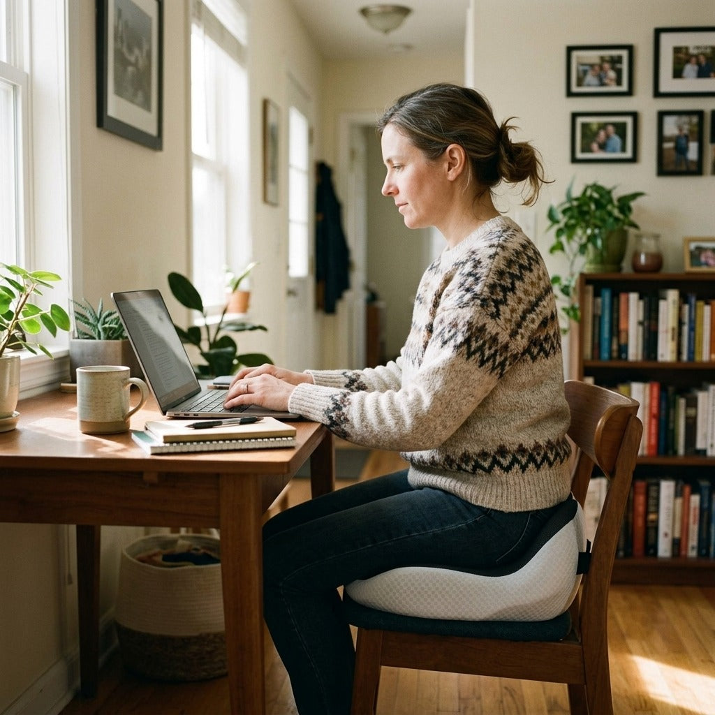 Ergonomic Curved Seat Cushion - at home