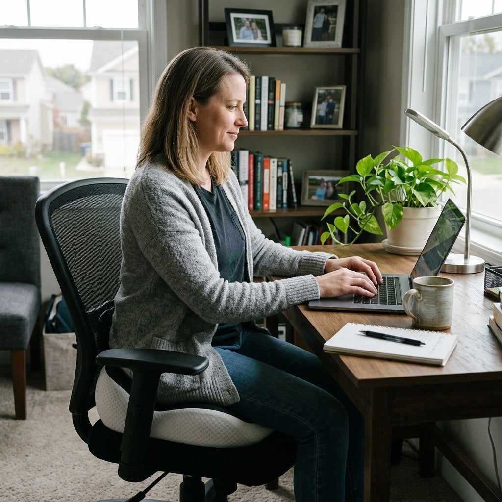 Ergonomic Curved Seat Cushion - in everyday life
