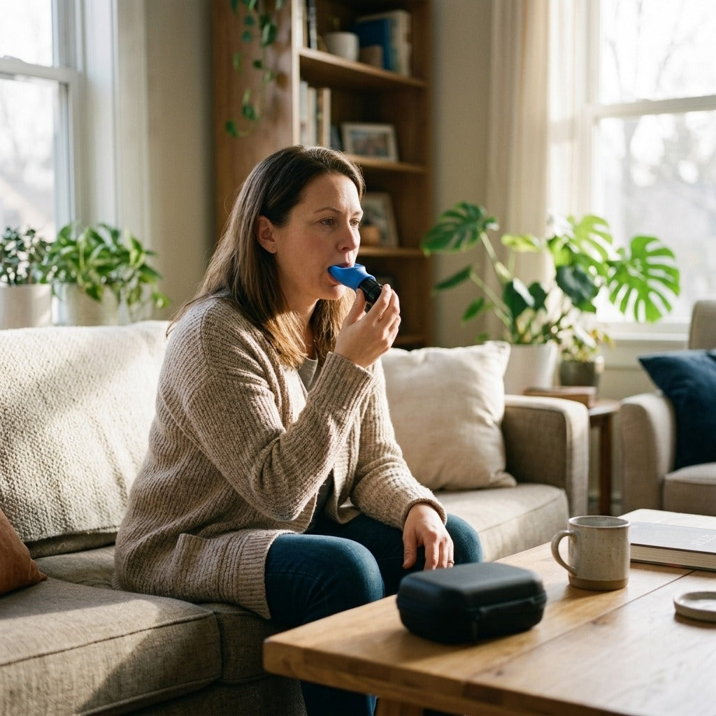 Expiratory Breathing Trainer Set - at home
