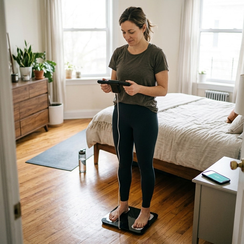 Medwell 8-Electrode Body Composition Scale - in everyday life