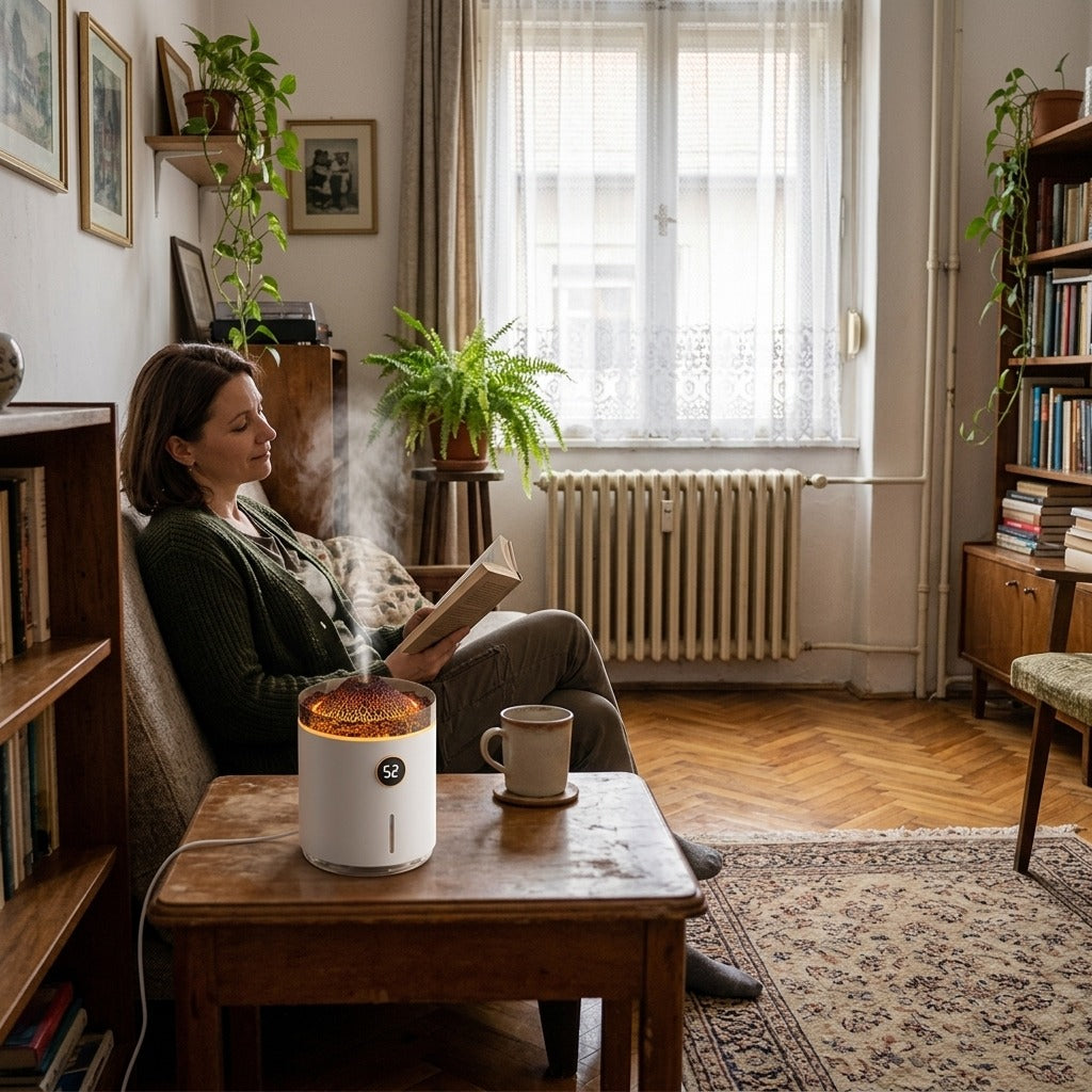 Lánghatású párásító és aromadiffúzor - a mindennapokban