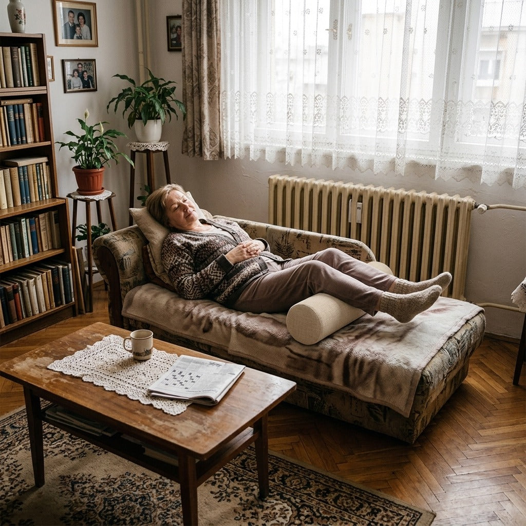 Hengerpárna térd-, láb- vagy nyaktámasznak - a mindennapokban