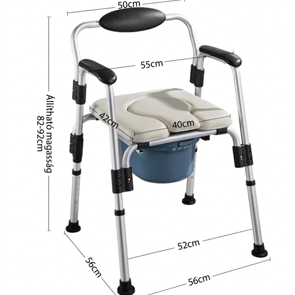 Komfort ülőke méreteivel: 50-56 cm szélességben, 40-44 cm mélységben