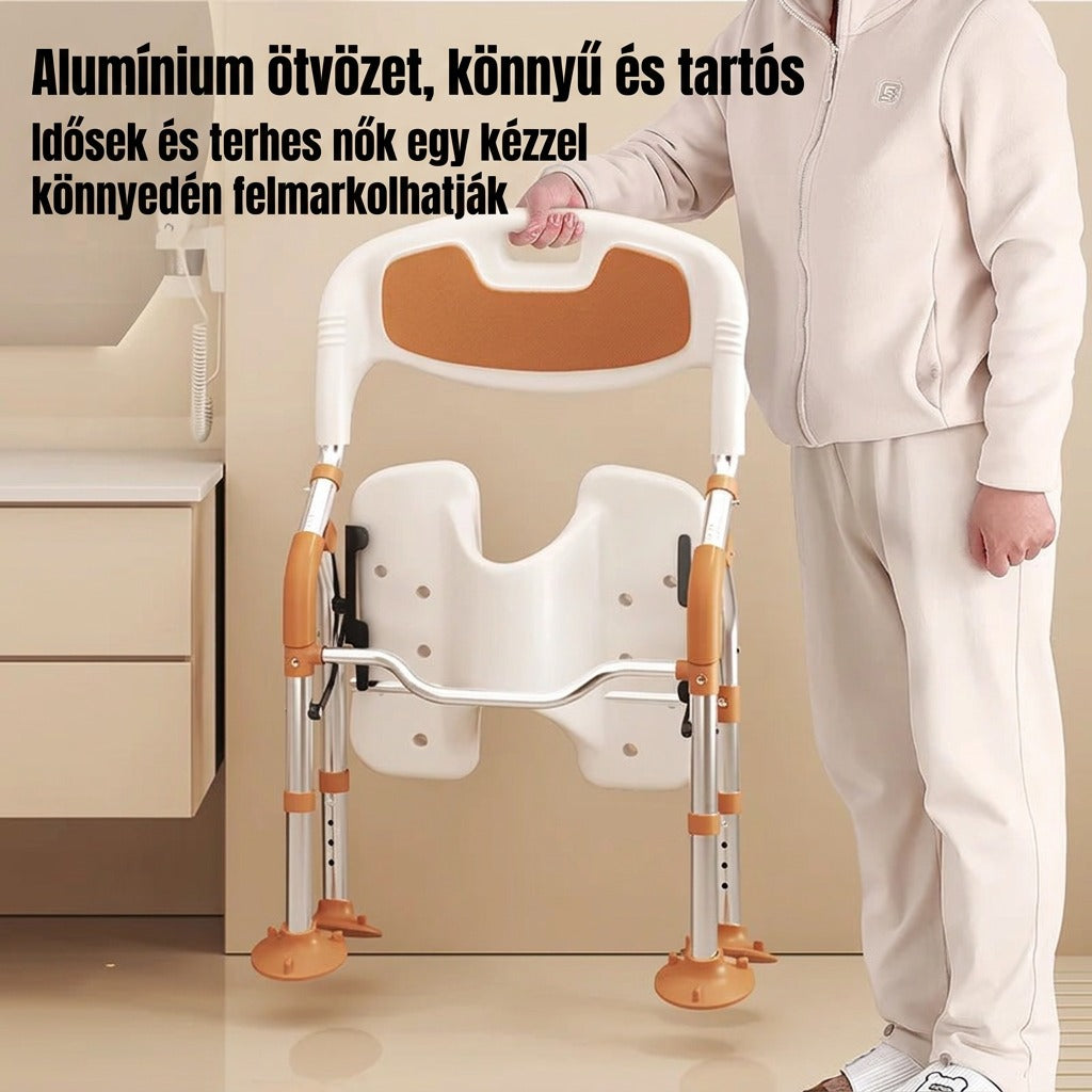 Fürdőszobai biztonsági keret használat közben