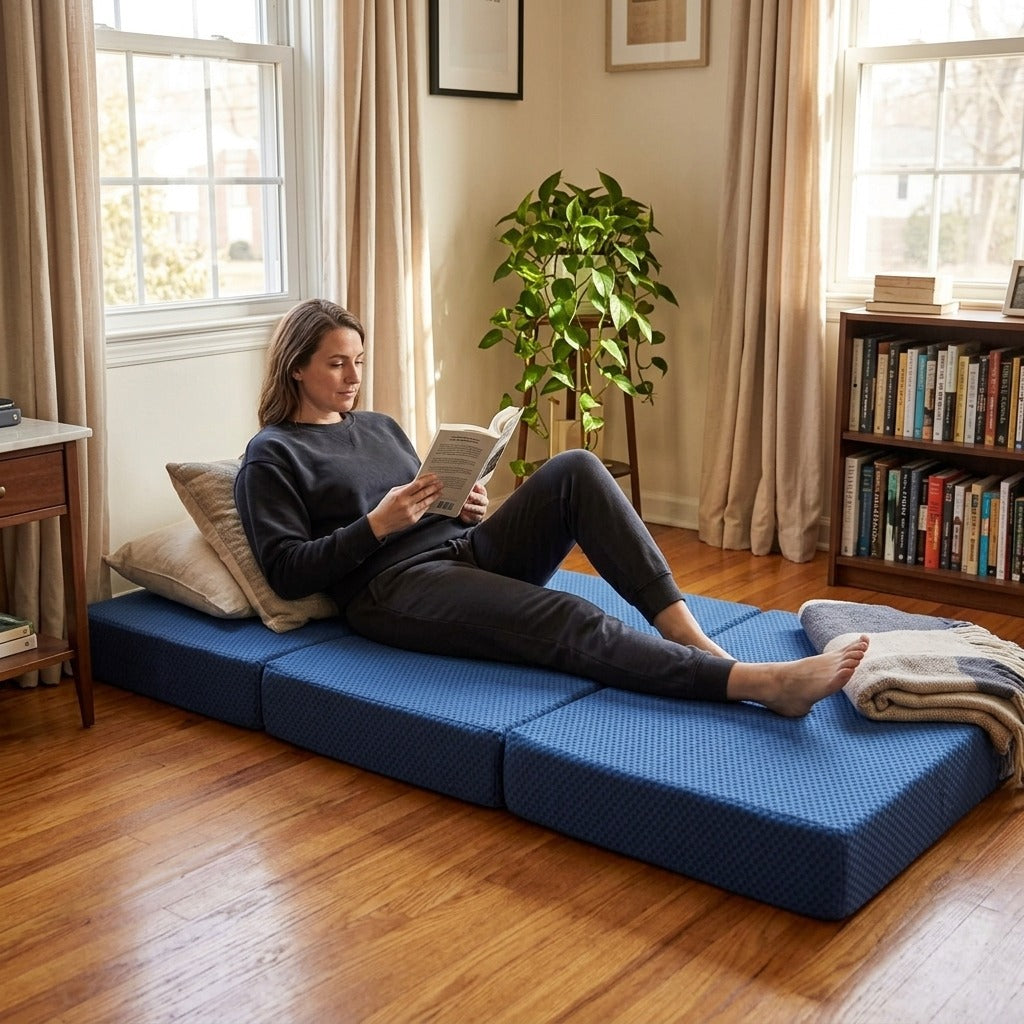 Foldable Memory Foam Mattress - at home