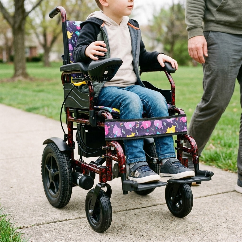 Foldable Wheelchair for Children - in use