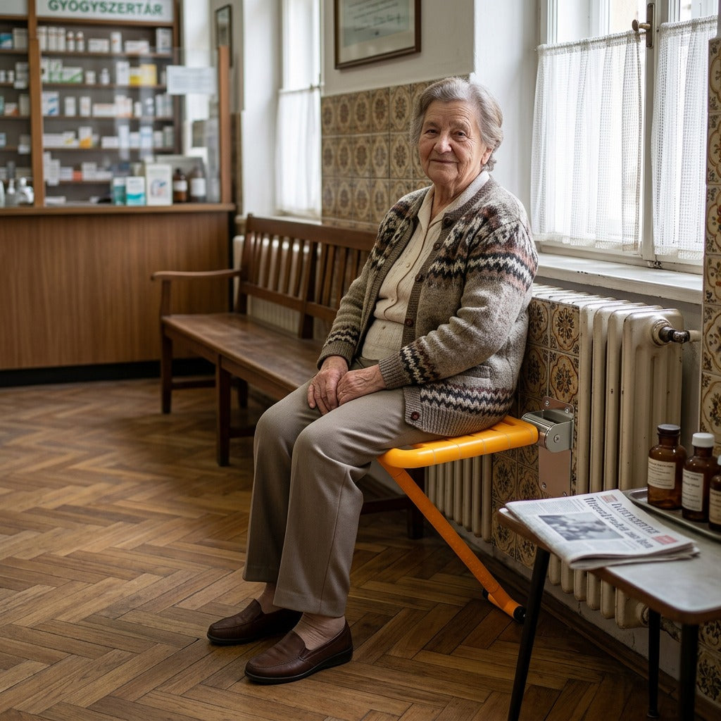 Felcsukható, falra szerelhető zuhanyülőke - a mindennapokban