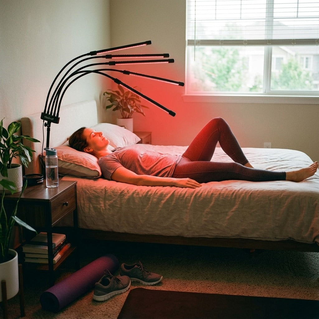 Full-Body Red Light Therapy Lamp, 660nm and 850nm - in everyday life