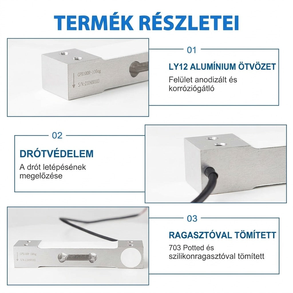 Termékreszletei: alumínium ötvözet drótvédelem ragasztóval tömített