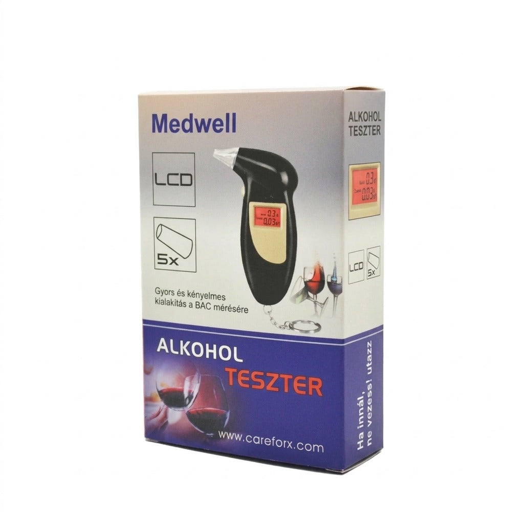 Medwell LCD alkoholteszter BAC méréshez www.careforx.com