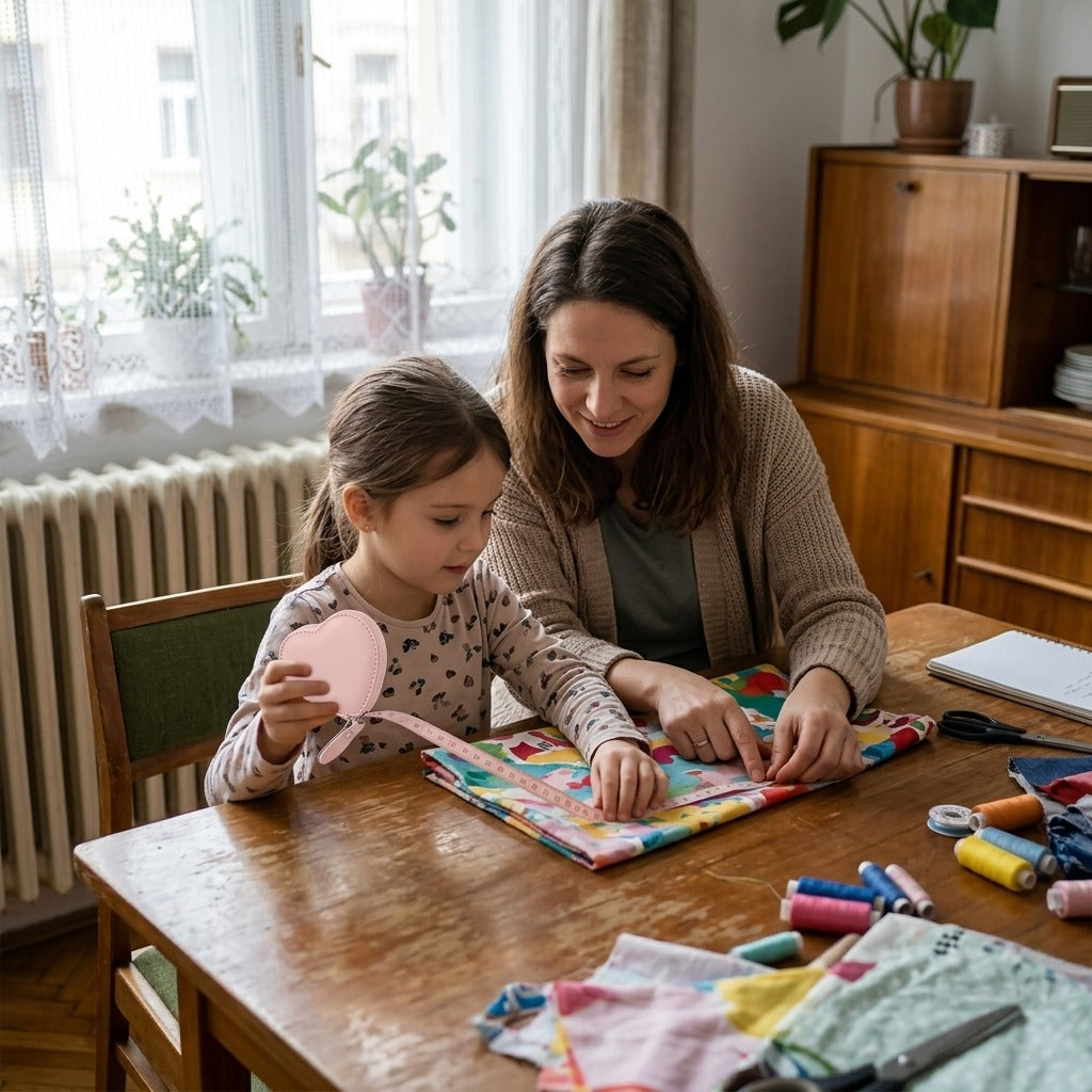Szív alakú, 1.5 méteres puha mérőszalag - a mindennapokban