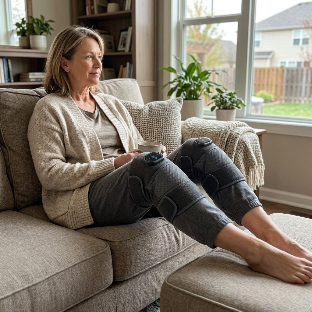 Heated Knee and Joint Massager Wrap - in everyday life
