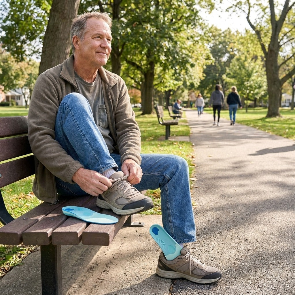 High Arch Support Orthotic Insoles - in everyday life