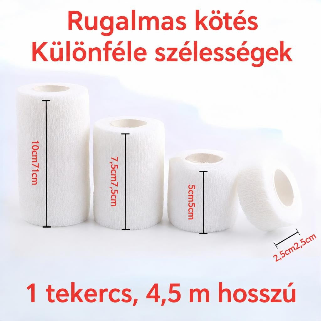 Rugalmas kötés különféle szélességben, 1 tekercs 4,5 méter