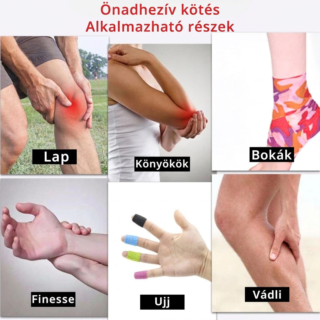 Önadhezív kötés teste alkalmazható részei