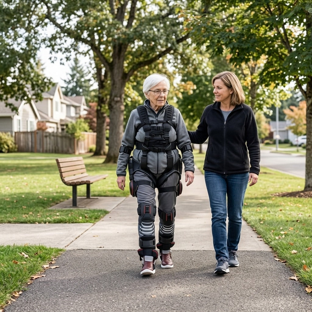 Home Rehabilitation Exoskeleton Walker - in everyday life