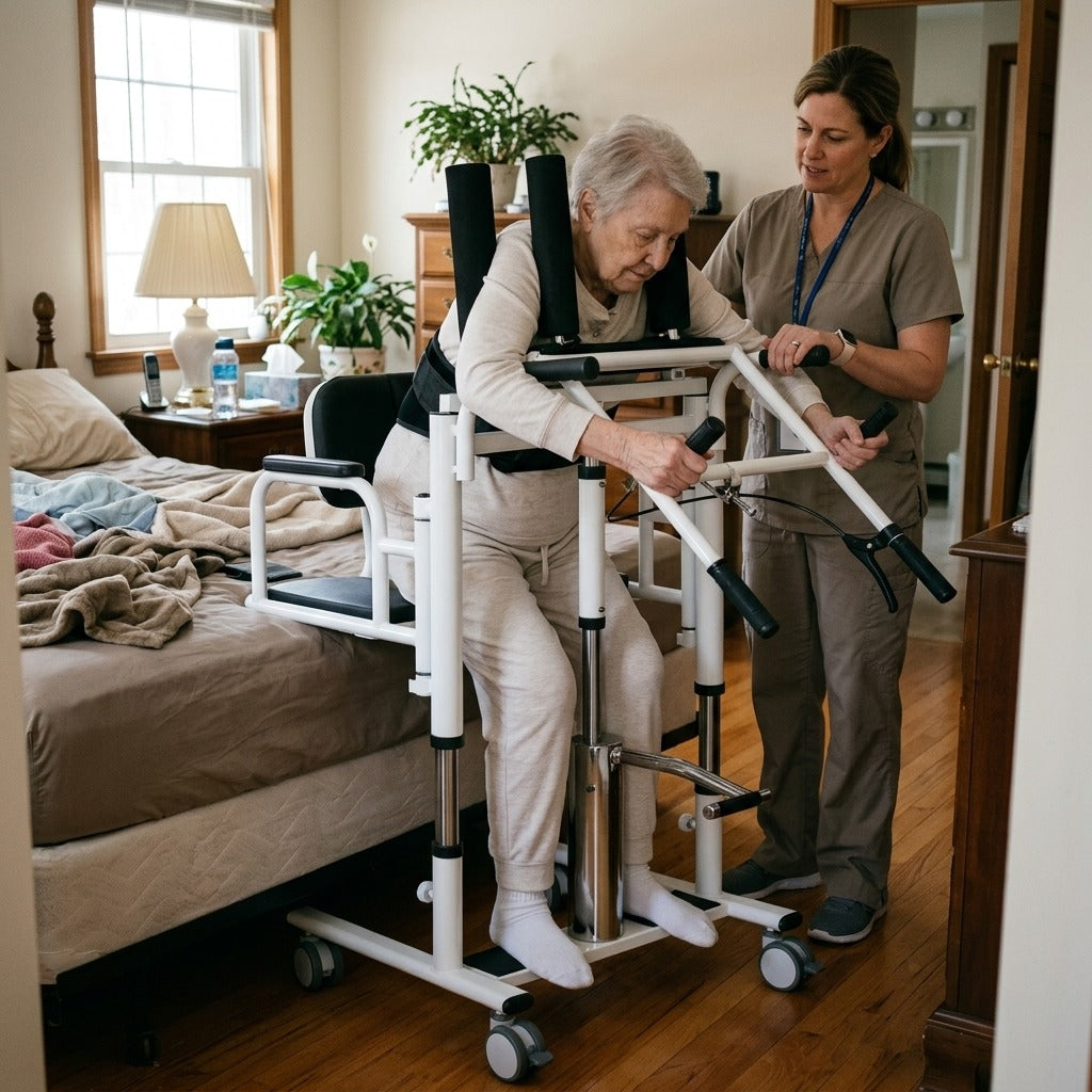 Hydraulic Patient Lift for Home Transfers - in everyday life