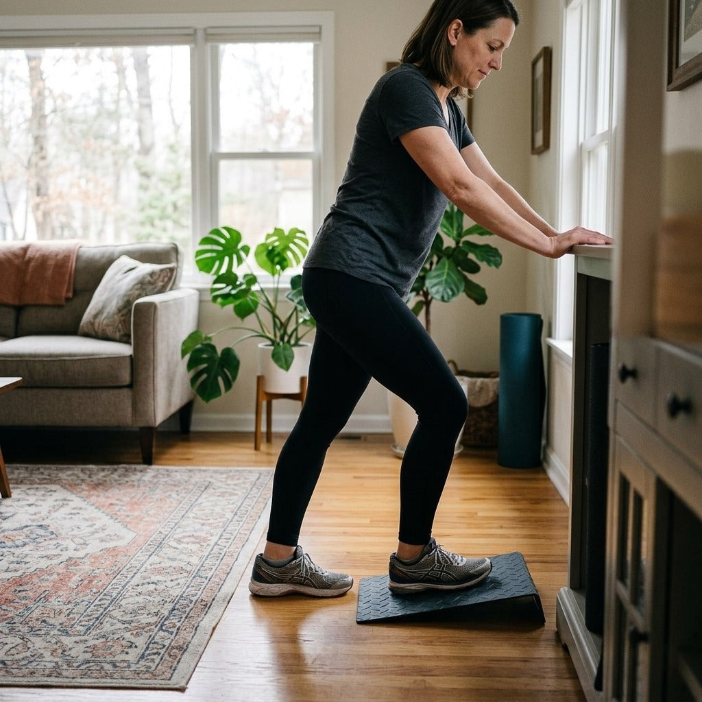 Incline Wedge Board for Calf Stretching - in everyday life