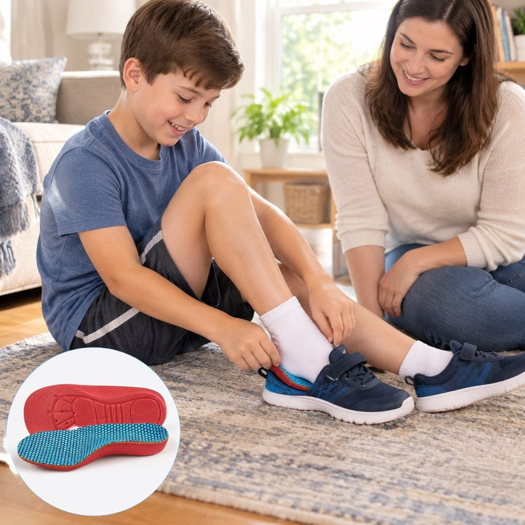 Kids Arch Support Insoles for Ages 7–13 - at home