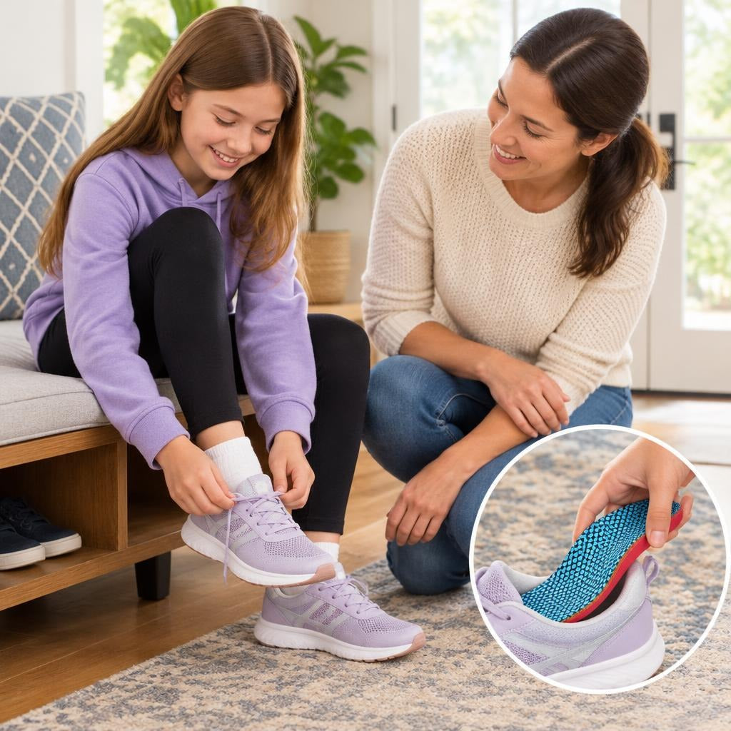Kids Arch Support Insoles for Ages 7–13 - in everyday life