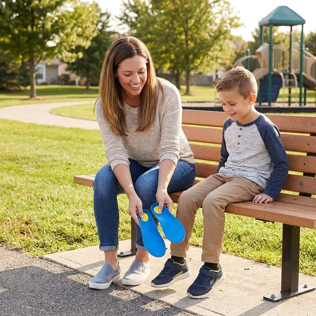 Kids Arch Support Insoles for Everyday Shoes - in everyday life