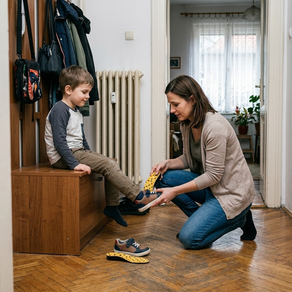 Gyermek boltozattámaszos talpbetét - a mindennapokban