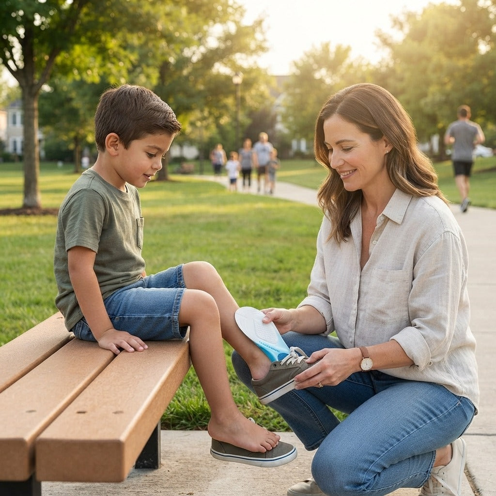Kids Breathable Sports Insoles - in everyday life