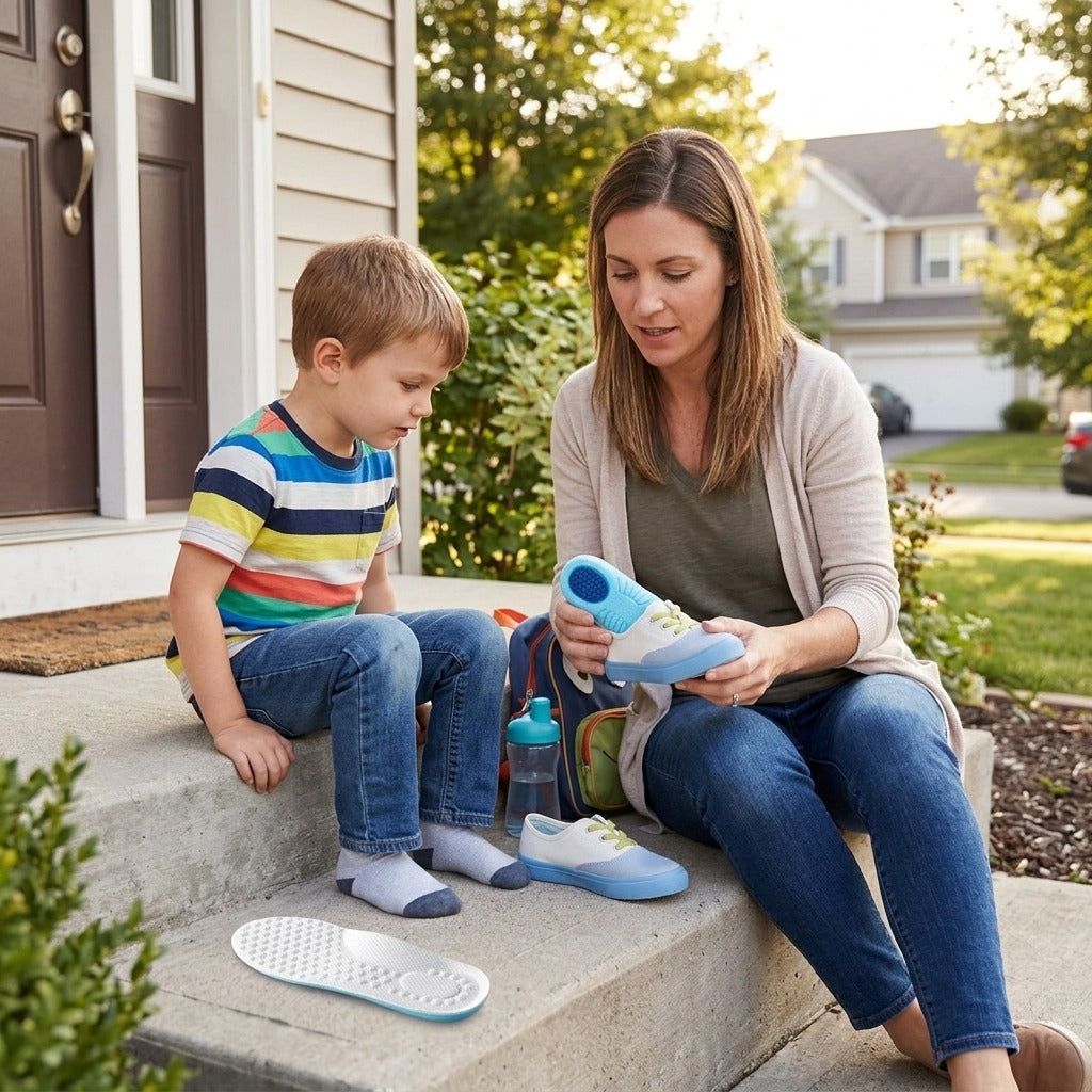 Kids Memory Foam Arch Support Insoles - in everyday life