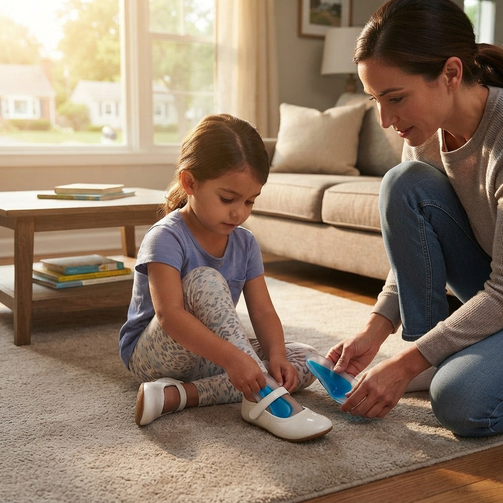 Kids' Silicone Arch Support Insoles - at home