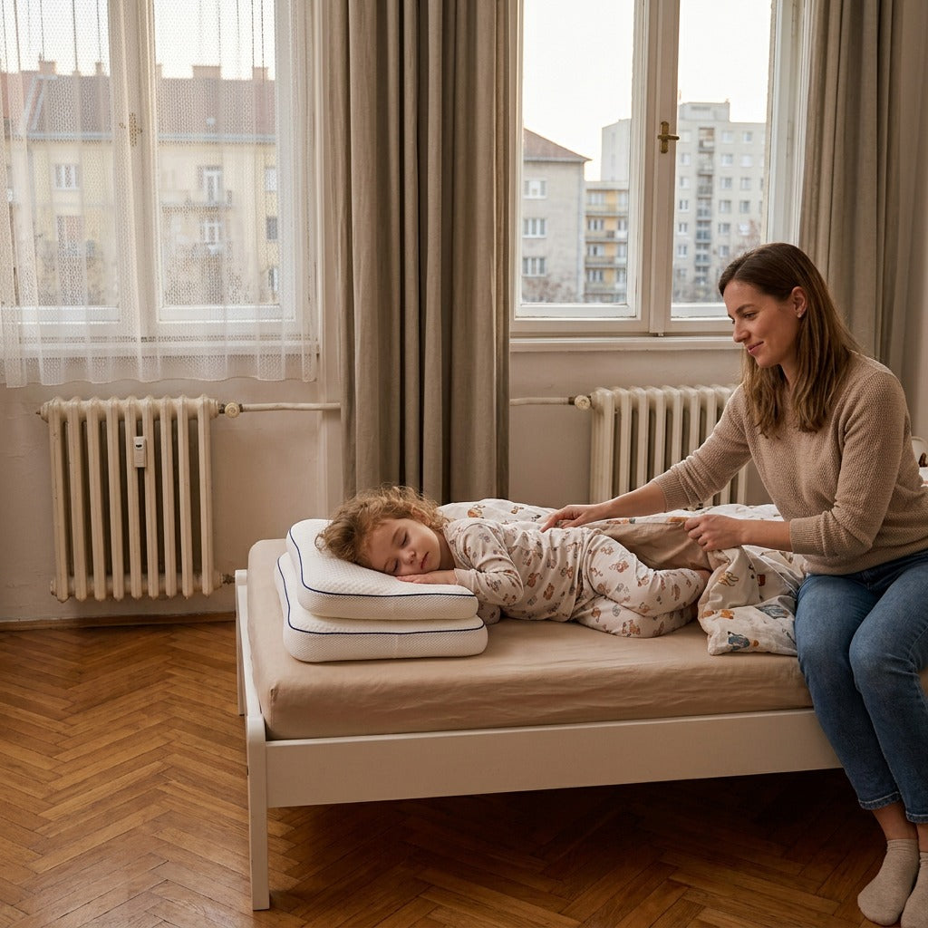 Gyermek alvópárna, négyzet alakú - a mindennapokban